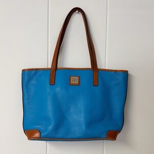 Dooney & Bourke Pebble Grain Charleston Tote in Blue